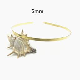 20Pcs 1.2mm 3mm 5mm 7mm 10mm Metal Hairband Wholesale Gold Silver Black Headband for Girls Hair Crafts Hair Hoop Headwear