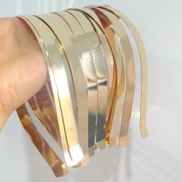 20Pcs 1.2mm 3mm 5mm 7mm 10mm Metal Hairband Wholesale Gold Silver Black Headband for Girls Hair Crafts Hair Hoop Headwear