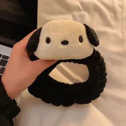 Plush Headband Panda Ears Hair Hoop Wash Face Hair Holder For Women Furry Hairbands Cartoon Head Hoop Makeup Hair Access