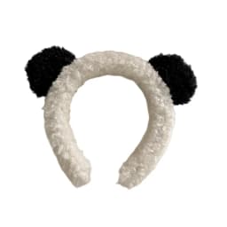 Plush Headband Panda Ears Hair Hoop Wash Face Hair Holder For Women Furry Hairbands Cartoon Head Hoop Makeup Hair Access