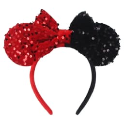 Disney Mickey Mouse Ears Headband Colorful Scales Sequins Bows Headbands for Kids Girls Women Hair Accessories Adults Hairbands