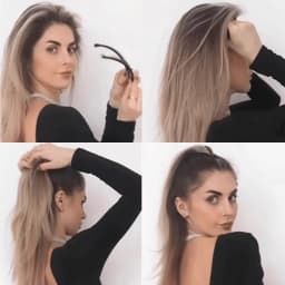 3Pcs Vintage Banana Hair Clips for Women Wave Combs Hairpin Hair Style Tools Solid Color Fashion Practical Hair Accessories