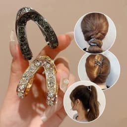 New Mini Rhinestone Hair Clip Crabs Women Hair Claw Small Fashion Korean Metal High Ponytail Hairpins Headdress Hair Accessories