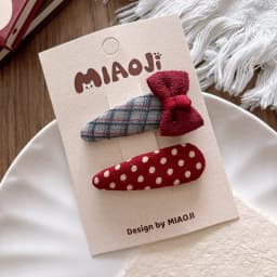 2025 New Year Cute Red Bow Hairpins Children Girls Kid Hair Clips Pin Barrettes Accessories Hairclip Headdress Headwear Ornament