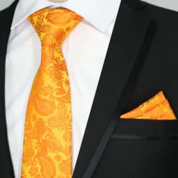 Newest Tie Set 8CM Mens Necktie Handkerchief Neck Ties Sets For Man Yellow Color Plaids Stripes Jacquard Cravat Business Party