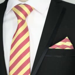 Newest Tie Set 8CM Mens Necktie Handkerchief Neck Ties Sets For Man Yellow Color Plaids Stripes Jacquard Cravat Business Party