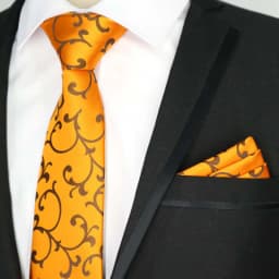 Newest Tie Set 8CM Mens Necktie Handkerchief Neck Ties Sets For Man Yellow Color Plaids Stripes Jacquard Cravat Business Party
