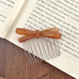 South Korea France Bow Hairpin Princess Head Inverted Comb Disc Hair Ball Head Side Hairpin