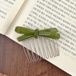 South Korea France Bow Hairpin Princess Head Inverted Comb Disc Hair Ball Head Side Hairpin