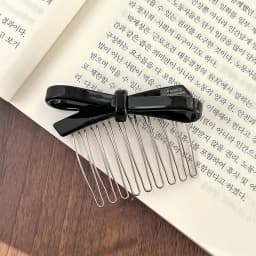 South Korea France Bow Hairpin Princess Head Inverted Comb Disc Hair Ball Head Side Hairpin