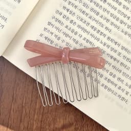 South Korea France Bow Hairpin Princess Head Inverted Comb Disc Hair Ball Head Side Hairpin
