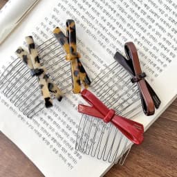 South Korea France Bow Hairpin Princess Head Inverted Comb Disc Hair Ball Head Side Hairpin