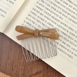 South Korea France Bow Hairpin Princess Head Inverted Comb Disc Hair Ball Head Side Hairpin