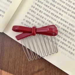 South Korea France Bow Hairpin Princess Head Inverted Comb Disc Hair Ball Head Side Hairpin