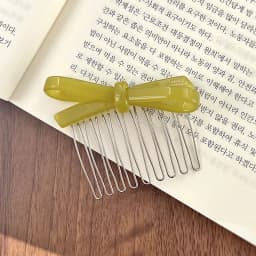 South Korea France Bow Hairpin Princess Head Inverted Comb Disc Hair Ball Head Side Hairpin