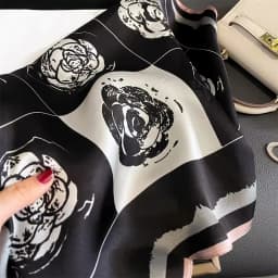 Fashion 100% Real Silk Scarf 53cm Square Bandelet Women's Silk Temperament Small Scarf Neck Decorative Wrap Printed Scarves