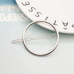 2025 Simple Fashion Metal Hair Accessories Hair Clip Pin Metal Geometric Alloy Moon Circle Hairgrip Barrette Girls Headwear