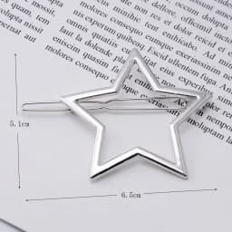 2025 Simple Fashion Metal Hair Accessories Hair Clip Pin Metal Geometric Alloy Moon Circle Hairgrip Barrette Girls Headwear