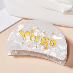 1PC Personalized Colorful Acetate Zodiac Women Hair Claw Clip For Birthday Gift,Holiday Gifts,Daily Commute