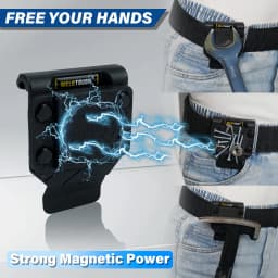 Magnetic Tool Holder Strong Magnetic Belt Clip for Screws,Nails,Wrench,Hammer,Pliers,Screwdriver,Sockets - Fits Up to 2.7" Belt