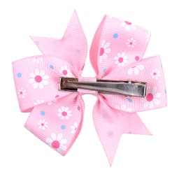 20pcs/set 3.2'' Large Sunflower Dots Ribbon Bows Hair Clips for Baby Girls Grosgrain Hairpins Headwear Kids Hair Accessories