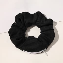 Designer Zip Scrunchies For Girls Pastel Colors Hairties for Bun Hairstyle Hair Accessories for Women Zipper Pocket Chouchous