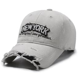 Vintage Old Hole Embroidery Letters Cowboy Baseball Cotton Soft Top Men's and Women's Spring and Summer Casual 56-60cm Sun Hat