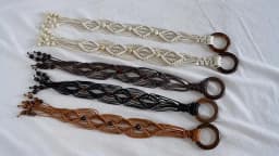 Women Woven Tassel Belt Braided Waistband Tie Strap Boho Girls Wide Waist Rope Chain Waist Belts For Dress Waistband Accessories