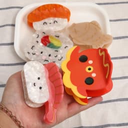1PC Creative Cute Sushi Style Hair Grip Clip Personalized Acetate Novelty Hair Clip