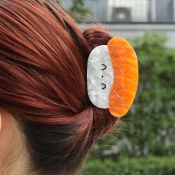 1PC Creative Cute Sushi Style Hair Grip Clip Personalized Acetate Novelty Hair Clip