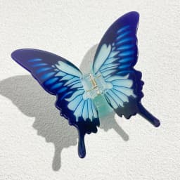 Blue Gradient Color Butterfly Acrylic Big Hair Claw Clip For Women Girls New Fixed Ponytail Crab Clamp Hair Accessories Tool
