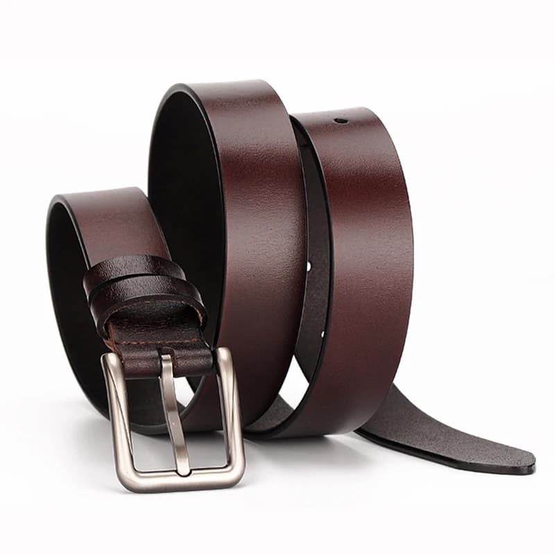 Casual Belt Women Leather Belts for Jeans Pants Fashion Dress Belt for Women with Solid Pin Buckle