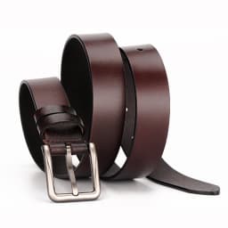 Casual Belt Women Leather Belts for Jeans Pants Fashion Dress Belt for Women with Solid Pin Buckle