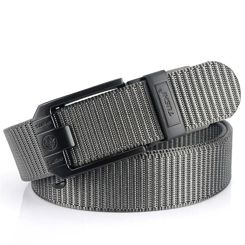 Metal Automatic Buckle Canvas Men Belt Thick Nylon Jeans Pants Belt Casual Outdoor Multifunctional Tactical Designer Male Belts