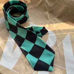 Demon Slayer Men Neck Tie Anime Agatsuma Zenitsu Cosplay Polyester 8cm printing Necktie Personality Cravate Party Accessories