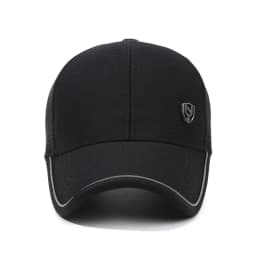 Summer Men's Black Breathable Cap Versatile Korean Version Versatile Men's Baseball Outdoor Recreational Fishing Sun Hat 56-60cm