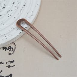 Simple U Shaped Metal Hair Sticks 2 Prongs Twist Hair Fork For Buns Chignons Women Girls Ponytail Hold Daily Hairstyles Tool
