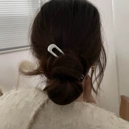 Simple U Shaped Metal Hair Sticks 2 Prongs Twist Hair Fork For Buns Chignons Women Girls Ponytail Hold Daily Hairstyles Tool