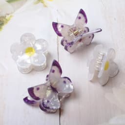 4pack Hair Clip Daisy Small Hair Claw for Women Girls Flower Butterfly Acrylic Fashion Crab for Hair Clamps Hair Accessories