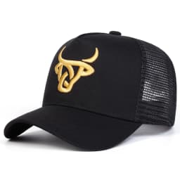 Unisex Ox Head Embroidery Baseball Net Caps Spring and Summer Outdoor Adjustable Casual Hats Hip Hop Hat Sunscreen Hat
