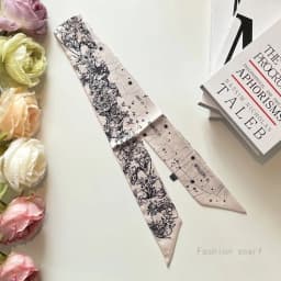 Tarot Summer New Thin and Narrow Wrapping Bag Handle Ribbon Headband Gift Streamer Wholesale Scarf Luxury Clothes Women