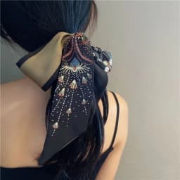 Tarot Summer New Thin and Narrow Wrapping Bag Handle Ribbon Headband Gift Streamer Wholesale Scarf Luxury Clothes Women