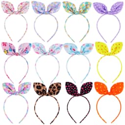 Cute Bunny Ear Easter Headband Non-Slip Rabbit Flower Hair Hoop Fashionable Girl Hair Accessories for Women