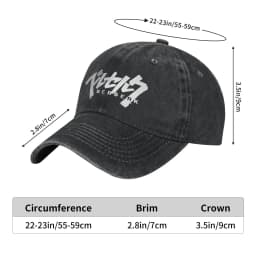 Washed Baseball Cap Berserk Spring Hip Hop Hats For Men Adult Trendy Kpop Rock Sun Baseball Caps