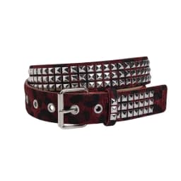 Punk Pink Fur Rivets For Women's Belt Hip Hop Y2k Girls Jeans Accessories Girdle Goth Retro Brown Pin Buckle Pu Waistband
