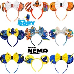 Disney Finding Nemo Headbands For Women Cartoon Clownfish Dory Hairband Kids Mickey Ears Hair Accessories Girl Festival Headwear
