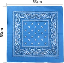 3 Pack Paisley Pattern Bandanas Face Mask Square Scarf Wristband Headwear Outdoor Sports Scarf Riding Camping Cycling Headscarf
