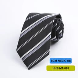 Polyester 8cm Striped Dots Men's Tie Suitable For Wedding Parties Work Black Blue Navy Colors Necktie