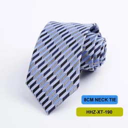 Polyester 8cm Striped Dots Men's Tie Suitable For Wedding Parties Work Black Blue Navy Colors Necktie