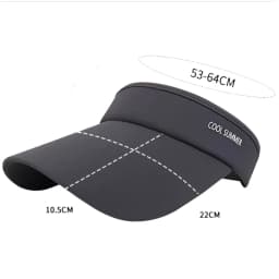 Summer Ice Silk Sun Caps for Men Women Long Brim UV Protection Visors Empty Top Baseball Cap Sport Outdoor Sunscreen Accessories